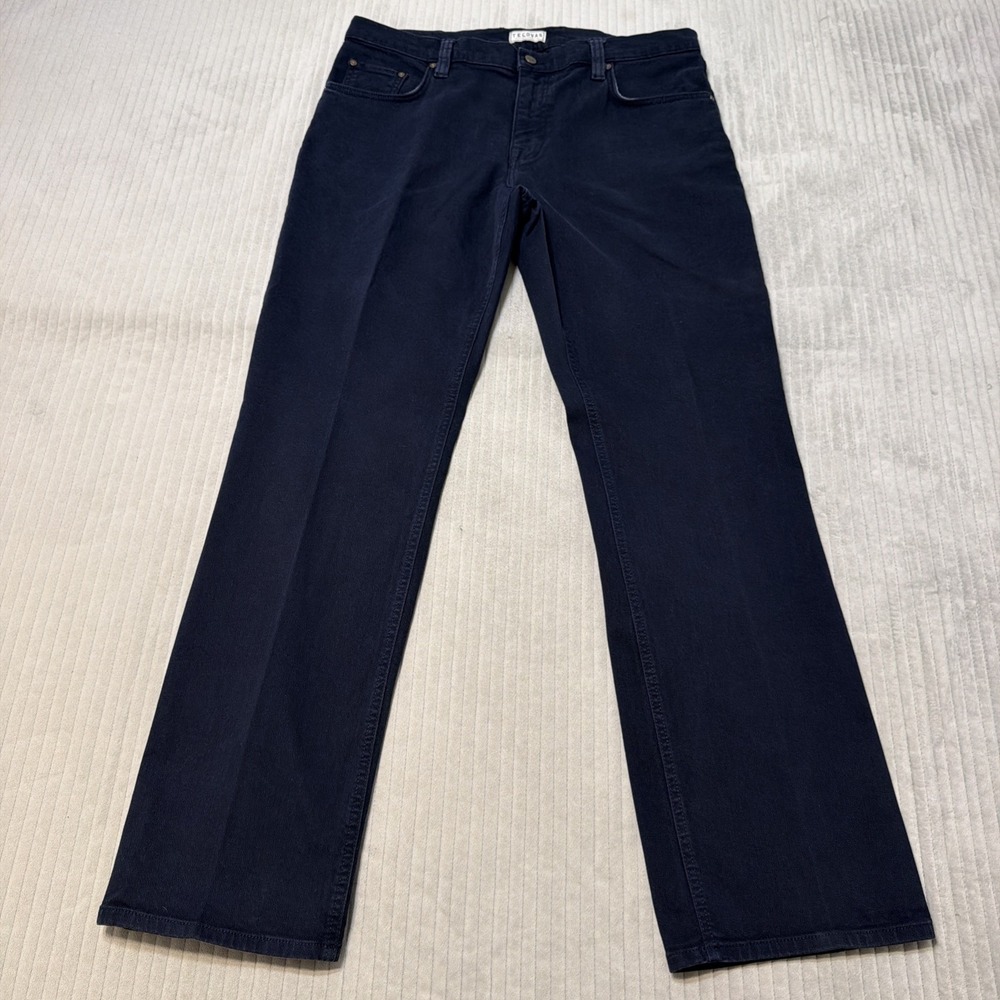 Tecovas Straight Leg Five-Pocket Comfort Jean Mens 38x34 Navy Blue Denim Western